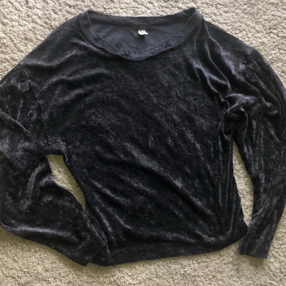 SOLD We The Free by Free People velour boatneck - Picture 2 of 8